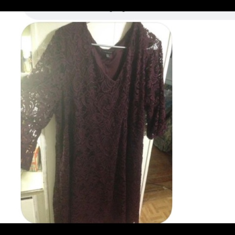 Lace swing dress